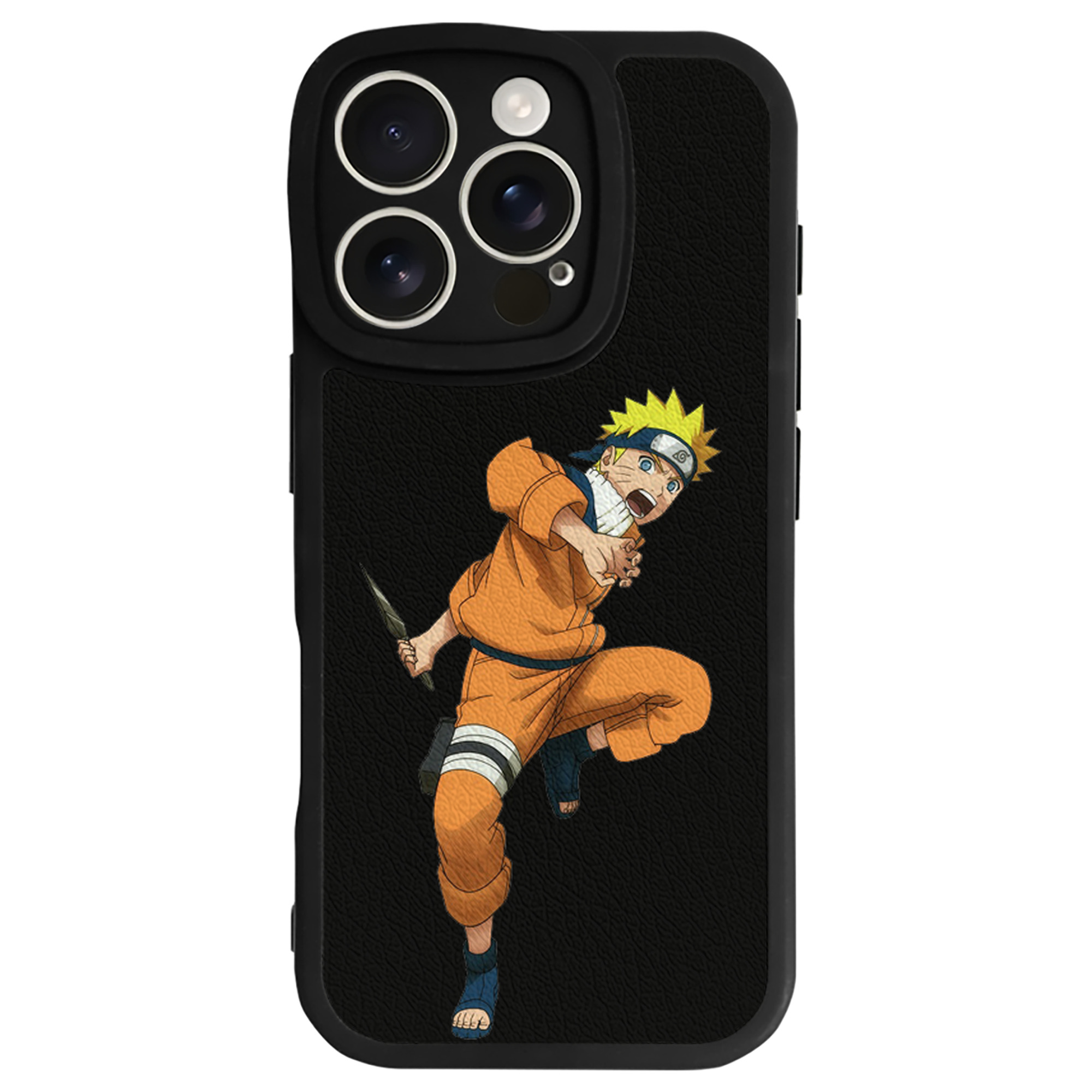 （画像用） NARUTO -ナルト- うずまき ナルト Uzumaki Naruto 【iPhone 16シリーズ対応】シリコンスマホケース（レザー調） 材質：シリコン